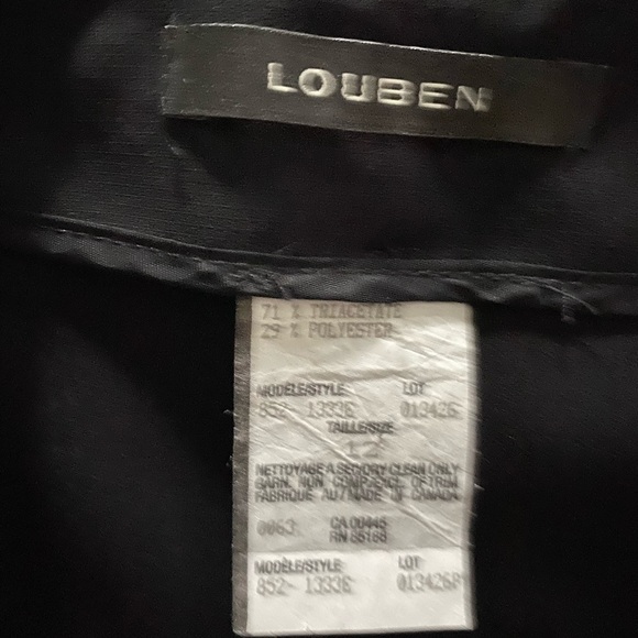 Vintage Louben Black Dress Pants - Picture 2 of 7